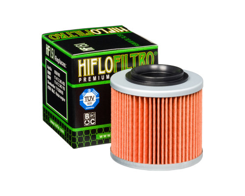 Hiflo HF151 Фільтр оливи BMW F650/Aprilia 600/650 Чорний