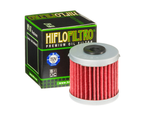 Hiflo HF167 фільтр оливи для мотоцикла Daelim, висока ефективність, 50 мм, чорний