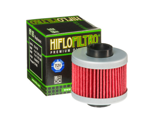 Hiflo HF185 Фільтр оливи для мотоцикла Aprilia/Peugeot 125 (50) чорний