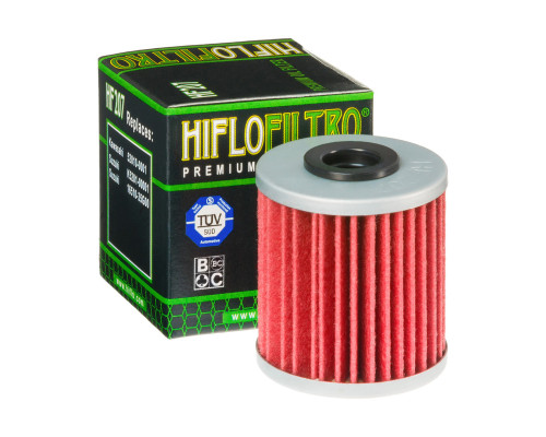 Hiflo HF207 Фільтр оливи KXF 250 04-24 RMZ 250/450 04-24 Чорний