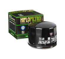 Hiflo HF552 Фільтр оливи для Moto Guzzi, висока ефективність, чорний