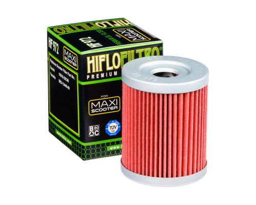 Hiflo HF972 Фільтр оливи для мотоцикла Suzuki AN 250/400 YAMAHA YP 400 чорний