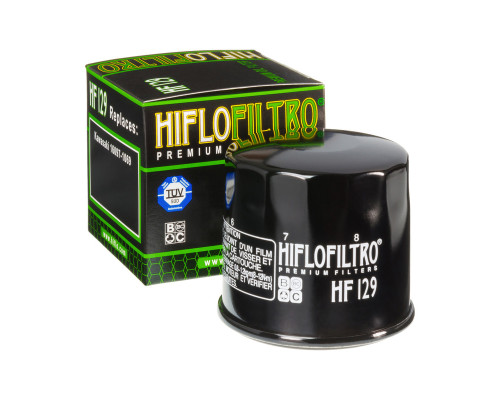 Hiflo, KAF820/950, фільтр оливи, для Kawasaki '00-'19, чорний