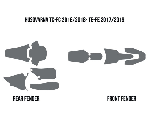 Twin Air Husqvarna Mud Deflector Foam Протибрудова Наклейка Універсальна Чорний