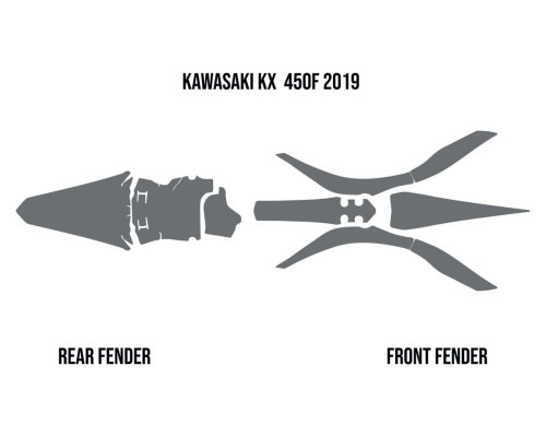 Twin Air Mud Deflector Foam Kawasaki KXF 450 2019-2022 Захист від бруду 450cc Зелений