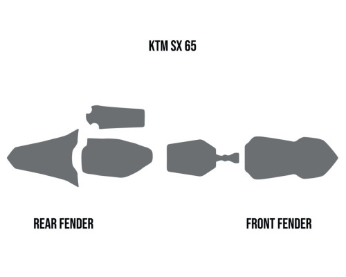 Twin Air Mud Deflector Foam KTM SX 65 2016-2022 Проти-брудна наклейка Оранжевий