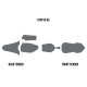 Twin Air Mud Deflector Foam KTM SX 65 2016-2022 Проти-брудна наклейка Оранжевий