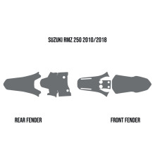 Twin Air Mud Deflector Foam для Suzuki RMZ 250 2010-2018 чорний