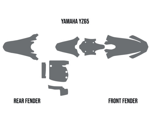 Twin Air Mud Deflector Foam YAMAHA YZ 65 2019-2021 Захист від бруду 65cc Чорний
