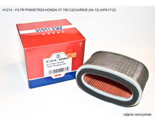 Miw Meiwa Фільтр повітря HONDA VT 750 C2/CA/RS/S '04-'20 HFA1712 OEM 17213-MEG-000 50шт