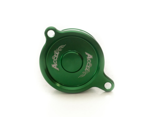 Accel кришка фільтра оливи Kawasaki KXF 450 2006-2015 KFX 450R 2008-2014 зелена