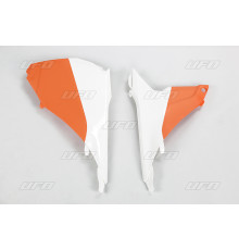 UFO, SX/SXF, кришка фільтра повітря, KTM '13-'16, OEM '15, помаранчевий/білий