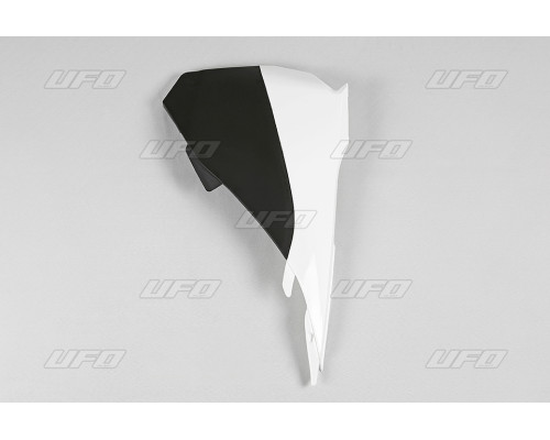 UFO, SX 85, кришка фільтра повітря, KTM 2013-2017, ліва, білий/чорний