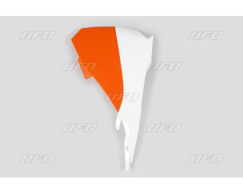 UFO, SX 85, кришка фільтра повітря, KTM 2013-2017, ліва, білий/помаранчевий