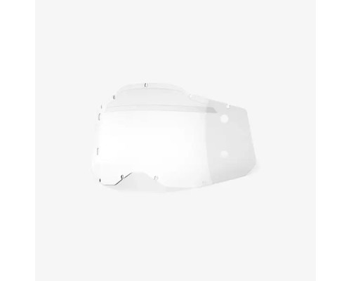 100 PROCENT, Forecast Replacement Lens, лінза для мотогарнітури, прозора, модель Racecraft 2/Accuri 2/Strata 2, прозорий