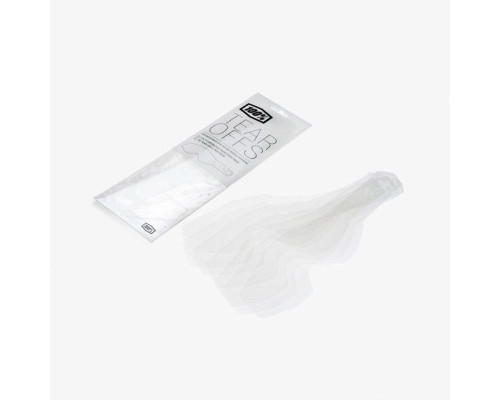 100 PROCENT, tear-offs для окулярів Racecraft 2/Accuri 2/Strata 2, стандарт RC2/AC2/ST2, 50 шт, прозорий