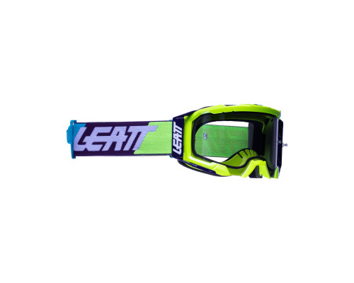 Leatt VelociЗАДНІ5.5 Goggle мотоОкуляри димчасте дзеркало сіра лінза жовтий флуо/чорний/синій