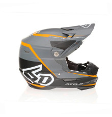 6D Helmets ATR-2 Alpha Крос/Ендуро Шолом Неон Помаранчевий Чорний/Сірий/Помаранчевий/Білий Розмір M (57-58 см)
