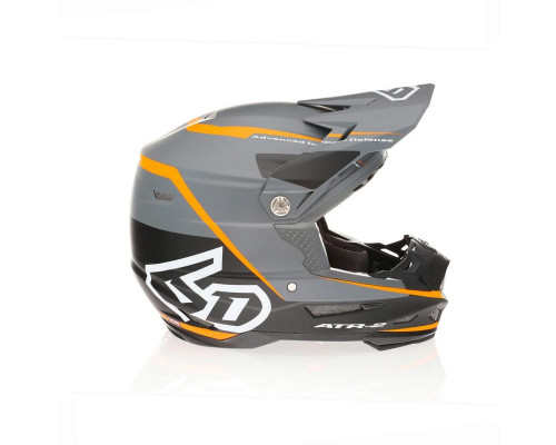 6D Helmets ATR-2 Alpha Крос/Ендуро Шолом Неон Помаранчевий Чорний/Сірий/Помаранчевий/Білий Розмір M (57-58 см)