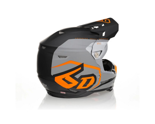 6D Helmets ATR-2 Delta Шолом Крос/Ендуро Неон Помаранчевий Розмір L (58-59 см) Чорний/Сірий/Помаранчевий