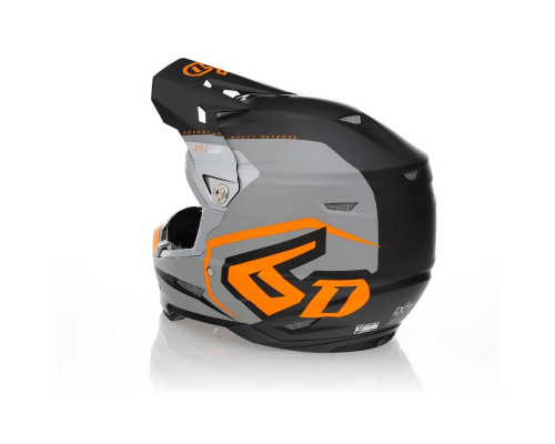 6D Helmets ATR-2 Delta Шолом Крос/Ендуро Неон Помаранчевий Розмір L (58-59 см) Чорний/Сірий/Помаранчевий
