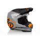 6D Helmets ATR-2 Delta Крос/Ендуро Шолом Неон Помаранчевий Чорний/Сірий/Помаранчевий Розмір M (57-58 см)