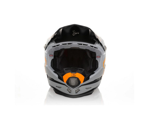 6D Helmets ATR-2 Delta Крос/Ендуро Шолом Неон Помаранчевий Чорний/Сірий/Помаранчевий Розмір M (57-58 см)