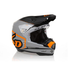 6D Helmets ATR-2 Delta Крос/Ендуро Шолом Неон Помаранчевий Чорний/Сірий/Помаранчевий Розмір M (57-58 см)