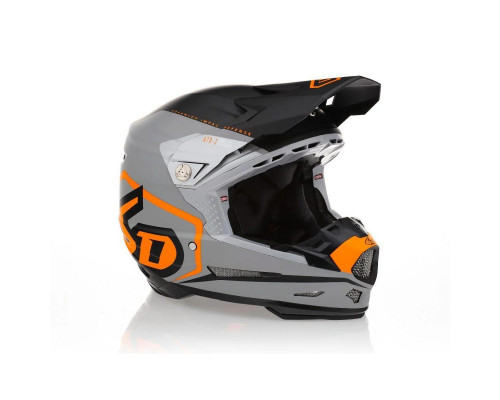 6D Helmets ATR-2 Delta Крос/Ендуро Шолом Неон Помаранчевий Чорний/Сірий/Помаранчевий Розмір M (57-58 см)