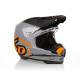 6D Helmets ATR-2 Delta Крос/Ендуро Шолом Неон Помаранчевий Чорний/Сірий/Помаранчевий Розмір M (57-58 см)