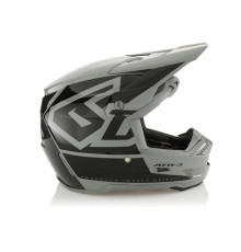 6D Helmets ATR-3 Hex Крос/Ендуро Шолом Глянцевий Чорний/Сірий Розмір M (57-58 см)