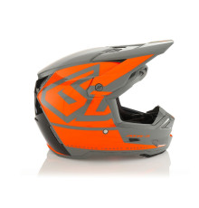 6D Helmets ATR-3 Hex Крос/Ендуро Шолом Глянцевий Неон Помаранчевий Розмір M (57-58 см) Сірий/Помаранчевий/Чорний