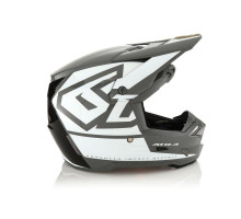 6D Helmets ATR-3 Шолом Крос/Ендуро Глянцевий Білий Чорний/Сірий/Білий Розмір S (55-56 см)