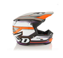 6D Helmets ATR-3 Крос/Ендуро Шолом Hyper Gloss Неон Помаранчевий/Фіолетовий Розмір M (57-58 см) Чорний/Білий/Помаранчевий/Фіолетовий