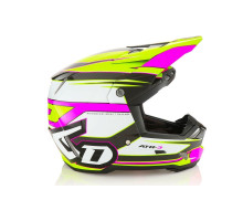 6D Helmets ATR-3 Крос/Ендуро Шолом Глянцевий Неон Рожевий/Жовтий XS (53-54 см) Білий/Жовтий/Рожевий/Чорний