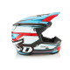 6D Helmets ATR-3 Шолом Крос/Ендуро Глянцевий Червоний/Ціан Розмір S (55-56 см) Білий/Червоний/Синій/Чорний