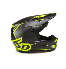 6D Helmets ATR-3 Nova Крос/Ендуро Шолом Матова Чорний/Жовтий Флуо Розмір S (55-56 см)