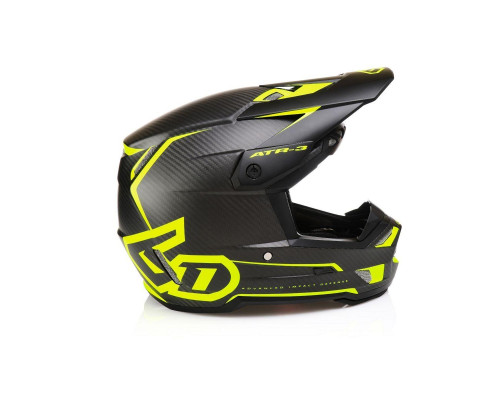 6D Helmets ATR-3 Nova Крос/Ендуро Шолом Матова Чорний/Жовтий Флуо Розмір S (55-56 см)