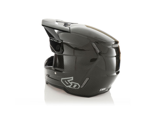 6D Helmets ATR-3 Крос/Ендуро Шолом Solid Глянцевий Чорний/Сірий Розмір L (58-59 см)