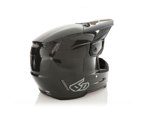 6D Helmets ATR-3 Крос/Ендуро Шолом Solid Глянцевий Чорний/Сірий Розмір L (58-59 см)