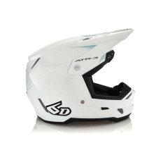 6D Helmets ATR-3 Шолом Крос/Ендуро Глянцевий Білий/Чорний Розмір S (55-56 см)