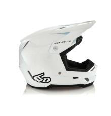 6D Helmets ATR-3 Шолом Крос/Ендуро Глянцевий Білий/Чорний Розмір S (55-56 см)