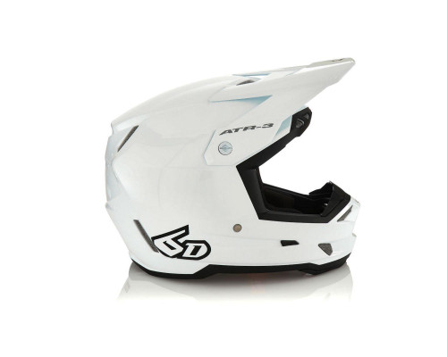 6D Helmets ATR-3 Шолом Крос/Ендуро Глянцевий Білий/Чорний Розмір S (55-56 см)
