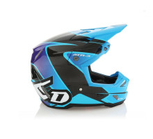 6D Helmets ATR-3 Шолом Крос/Ендуро, Wave, Розмір XS (53-54 см), Синій/Чорний/Фіолетовий