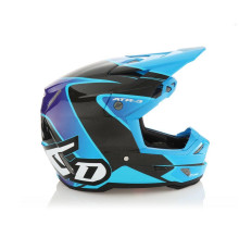 6D Helmets ATR-3 Шолом Крос/Ендуро, Wave, Розмір XS (53-54 см), Синій/Чорний/Фіолетовий