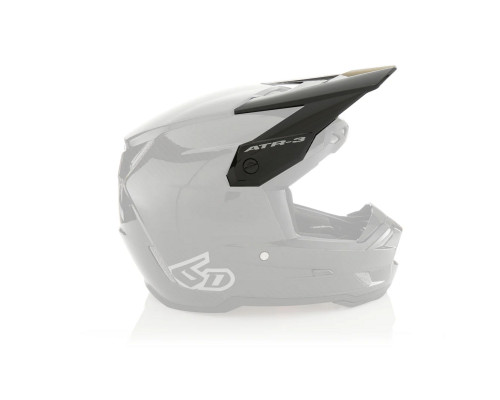 6D Helmets ATR-3 Візор Заміна Глянцевий Чорний Колір Чорний