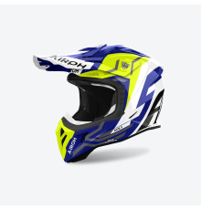 Airoh Aviator Ace 2 Шолом Крос/Ендуро/ATV/Quad Жовтий Глянець Розмір XL Колір Синій/Жовтий Флуо/Білий