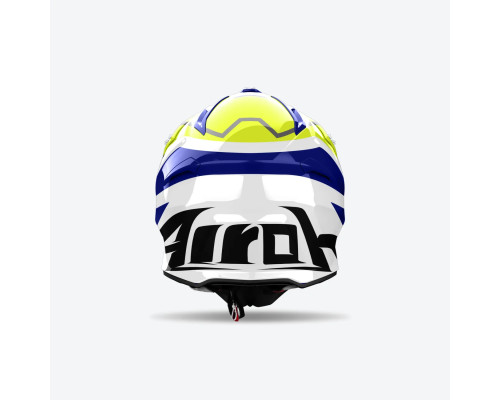 Airoh Aviator Ace 2 Шолом Крос/Ендуро/ATV/Quad Жовтий Глянець Розмір XL Колір Синій/Жовтий Флуо/Білий
