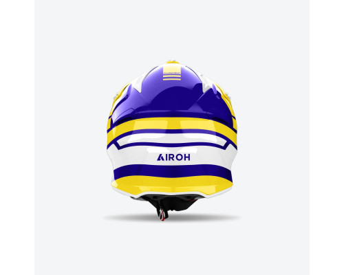 Airoh Aviator Ace 2 Кросовий Шолом Жовтий/Фіолетовий Глянець Розмір L