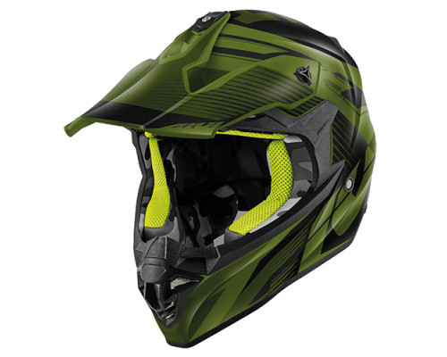 Givi 60.1 Шолом Крос ECE R22-06 Чорний/Зелений/Жовтий Розмір L